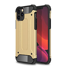 Custodia Silicone e Plastica Opaca Cover per Apple iPhone 12 Max Oro