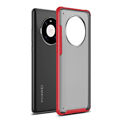 Custodia Silicone e Plastica Opaca Cover per Huawei Mate 40 Pro Rosso