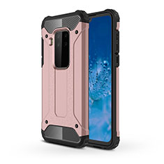 Custodia Silicone e Plastica Opaca Cover per Motorola Moto One Zoom Oro Rosa