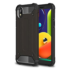 Custodia Silicone e Plastica Opaca Cover per Samsung Galaxy A01 Core Nero