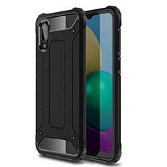 Custodia Silicone e Plastica Opaca Cover per Samsung Galaxy A02 Nero