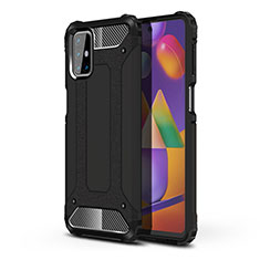 Custodia Silicone e Plastica Opaca Cover per Samsung Galaxy M31s Nero