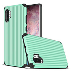 Custodia Silicone e Plastica Opaca Cover per Samsung Galaxy Note 10 Plus 5G Verde