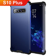 Custodia Silicone e Plastica Opaca Cover per Samsung Galaxy S10 Plus Blu