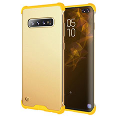 Custodia Silicone e Plastica Opaca Cover per Samsung Galaxy S10 Plus Giallo