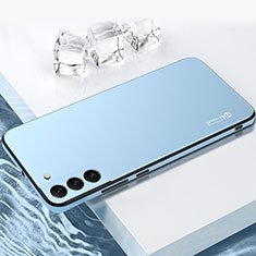 Custodia Silicone e Plastica Opaca Cover per Samsung Galaxy S21 5G Blu