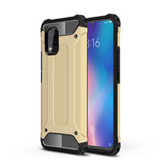 Custodia Silicone e Plastica Opaca Cover per Xiaomi Mi 10 Lite Oro