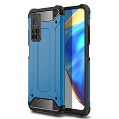 Custodia Silicone e Plastica Opaca Cover per Xiaomi Mi 10T Pro 5G Cielo Blu