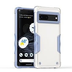 Custodia Silicone e Plastica Opaca Cover QW1 per Google Pixel 7 5G Bianco