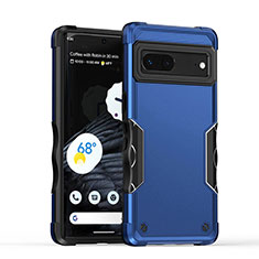 Custodia Silicone e Plastica Opaca Cover QW1 per Google Pixel 7 5G Blu