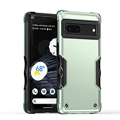 Custodia Silicone e Plastica Opaca Cover QW1 per Google Pixel 7 5G Verde Pastello