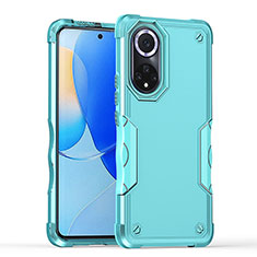 Custodia Silicone e Plastica Opaca Cover QW1 per Huawei Honor 50 5G Azzurro