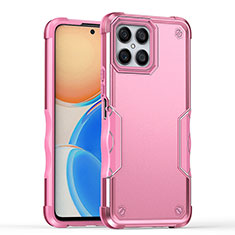 Custodia Silicone e Plastica Opaca Cover QW1 per Huawei Honor X8 4G Rosa