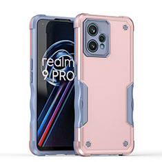 Custodia Silicone e Plastica Opaca Cover QW1 per Realme Narzo 50 Pro 5G Oro Rosa