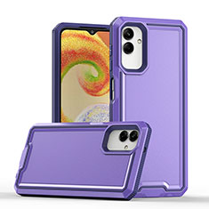 Custodia Silicone e Plastica Opaca Cover QW1 per Samsung Galaxy A04 4G Viola