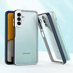 Custodia Silicone e Plastica Opaca Cover QW1 per Samsung Galaxy A04s Blu