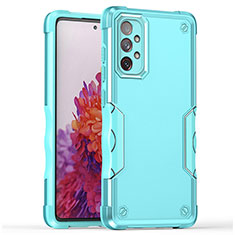 Custodia Silicone e Plastica Opaca Cover QW1 per Samsung Galaxy A33 5G Azzurro