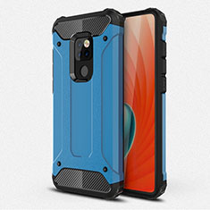 Custodia Silicone e Plastica Opaca Cover R01 per Huawei Mate 20 Cielo Blu