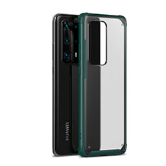 Custodia Silicone e Plastica Opaca Cover R01 per Huawei P40 Pro+ Plus Verde