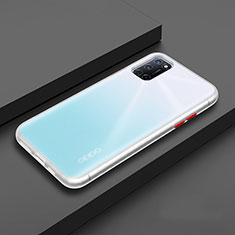 Custodia Silicone e Plastica Opaca Cover R01 per Oppo A92 Bianco