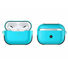 Custodia Silicone e Plastica Opaca Cover U01 per Apple AirPods Pro Cielo Blu