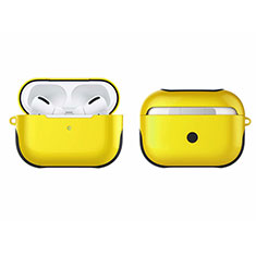 Custodia Silicone e Plastica Opaca Cover U01 per Apple AirPods Pro Giallo