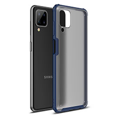 Custodia Silicone e Plastica Opaca Cover U01 per Samsung Galaxy A12 5G Blu