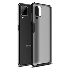 Custodia Silicone e Plastica Opaca Cover U01 per Samsung Galaxy A12 5G Nero