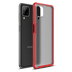 Custodia Silicone e Plastica Opaca Cover U01 per Samsung Galaxy A12 5G Rosso