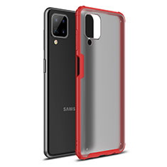 Custodia Silicone e Plastica Opaca Cover U01 per Samsung Galaxy A12 Nacho Rosso