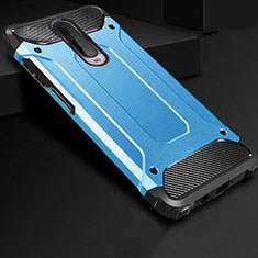 Custodia Silicone e Plastica Opaca Cover U01 per Xiaomi Redmi K30i 5G Cielo Blu