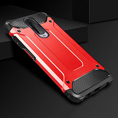 Custodia Silicone e Plastica Opaca Cover U01 per Xiaomi Redmi K30i 5G Rosso