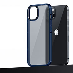 Custodia Silicone e Plastica Opaca Cover U04 per Apple iPhone 14 Plus Blu