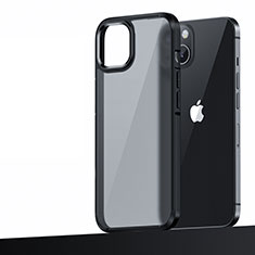 Custodia Silicone e Plastica Opaca Cover U04 per Apple iPhone 15 Plus Nero