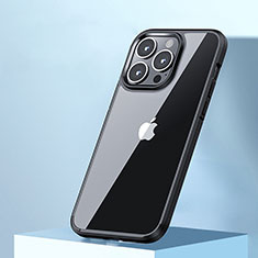 Custodia Silicone e Plastica Opaca Cover U05 per Apple iPhone 13 Pro Nero