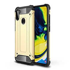 Custodia Silicone e Plastica Opaca Cover WL1 per Samsung Galaxy A11 Oro
