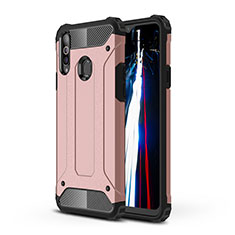 Custodia Silicone e Plastica Opaca Cover WL1 per Samsung Galaxy A20s Oro Rosa