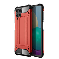 Custodia Silicone e Plastica Opaca Cover WL1 per Samsung Galaxy A22 4G Rosso