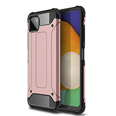Custodia Silicone e Plastica Opaca Cover WL1 per Samsung Galaxy A22s 5G Oro Rosa