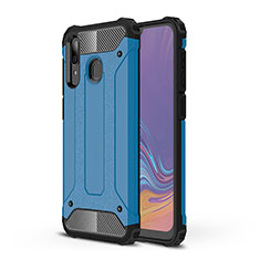 Custodia Silicone e Plastica Opaca Cover WL1 per Samsung Galaxy A30 Blu