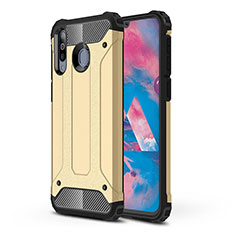 Custodia Silicone e Plastica Opaca Cover WL1 per Samsung Galaxy A40s Oro