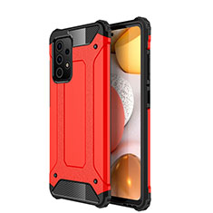 Custodia Silicone e Plastica Opaca Cover WL1 per Samsung Galaxy A52 4G Rosso