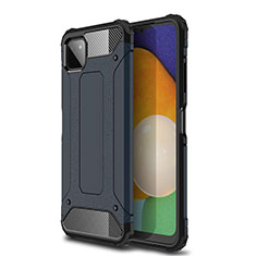 Custodia Silicone e Plastica Opaca Cover WL1 per Samsung Galaxy F42 5G Blu Notte