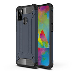 Custodia Silicone e Plastica Opaca Cover WL1 per Samsung Galaxy M30s Blu Notte