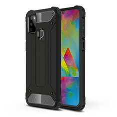 Custodia Silicone e Plastica Opaca Cover WL1 per Samsung Galaxy M30s Nero