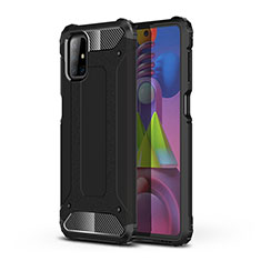 Custodia Silicone e Plastica Opaca Cover WL1 per Samsung Galaxy M51 Nero