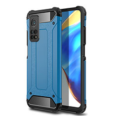 Custodia Silicone e Plastica Opaca Cover WL1 per Xiaomi Mi 10T 5G Blu