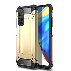 Custodia Silicone e Plastica Opaca Cover WL1 per Xiaomi Mi 10T Pro 5G Oro