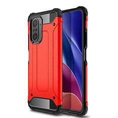 Custodia Silicone e Plastica Opaca Cover WL1 per Xiaomi Mi 11X 5G Rosso