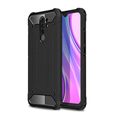 Custodia Silicone e Plastica Opaca Cover WL1 per Xiaomi Poco M2 Nero